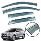 Дефлектор вікна для Mitsubishi ASX 2010-2017 з нерж. хром полоскою